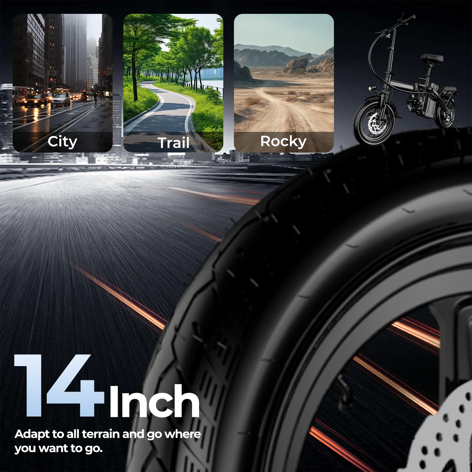 560W Folding Electric Bike 5