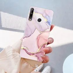 Marble Soft Clear Silicone Phone Case - Elegant Protective Bumper Cover for Huawei P40Lite4G (TM2001)