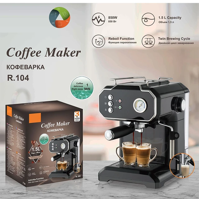 Commercial 3-in-1 Coffee Maker with Grinder and Milk Frother Automatic Espresso  Machine for Cafe - AliExpress