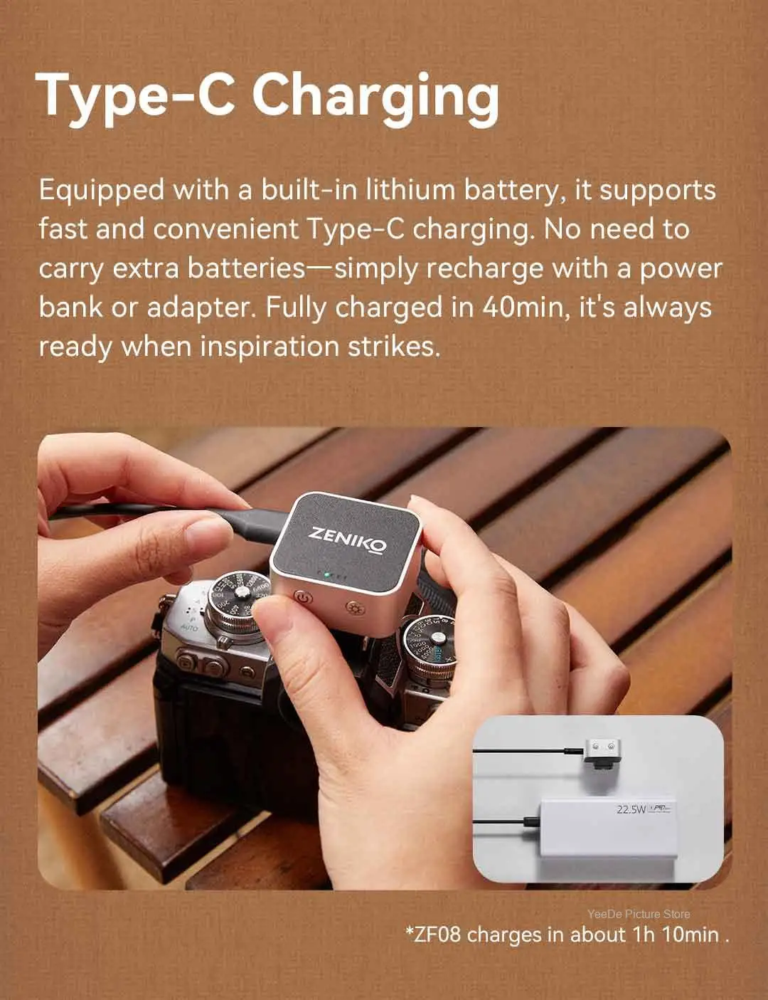 ZENIKO ZF04 ZF08 ミニレトロフラッシュ ユニバーサルホット