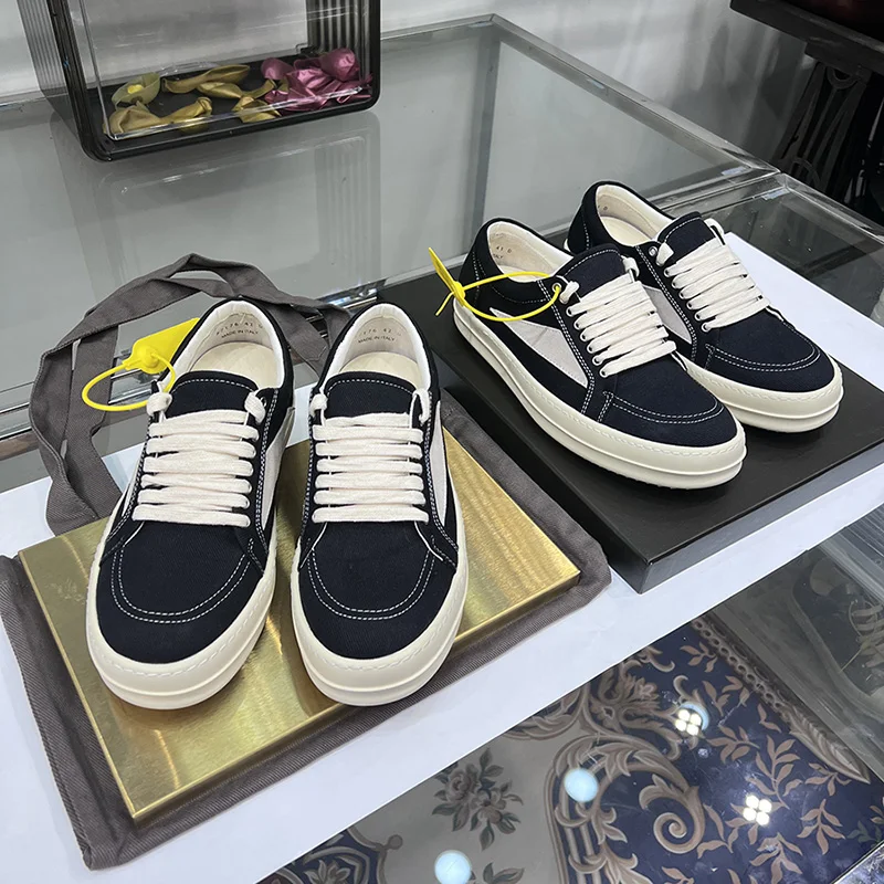 Men Low Top Casual Shoes Summer Breathable Retro Denim Lace Up Women Thick Sole Increase Height Ro Luxury Designer Flat Sneakers 5