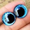 10pair Flat Clear Glitter Safety Eyes For Crochet Toys Amigurumi With Funny Pupil For Knitted Plush Toy Doll Accessories 18mm 1