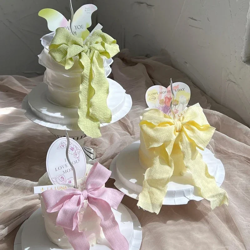 10 Meters Handmade Frayed Edged Chiffon Silk Ribbons DIY Wedding Invitation Wrapping Bouquets Gift Packaging Party Decorations