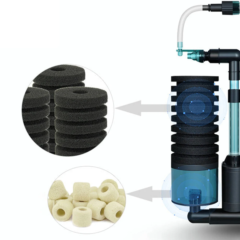 

Аквариумный фильтр для аквариума, многофункциональная фильтрация воды 3 в 1, биохимическая оксигенация, физическая биохимическая фильтрация
