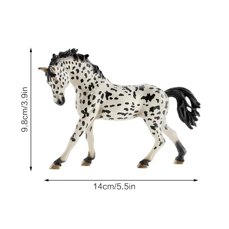 Inch Denmarks Knabstrupperly Mares Toy Figures Farm Life Horse Type Optionally Horse Model Hand Painted Action Figures Toys 6