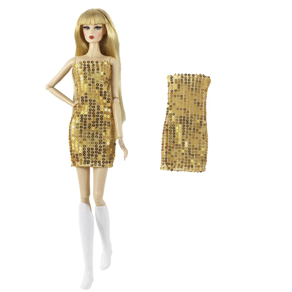 Mix Doll Dress 11.5 Inch Doll Clothes Coat Shiny Beauty 30 CM Doll Dress Party 4
