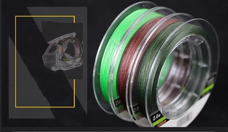 30m 100m Pe Draht Angelschnur Carbon Core Line 8 geflochtener Draht Anti-Verschränkung starke Zug-Mainline Sub Line Ultra-Fine Line – Detail 5