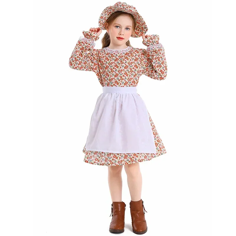 Traje De Explorador Para Niño Disfraz Colonial Red Grid Para Niña