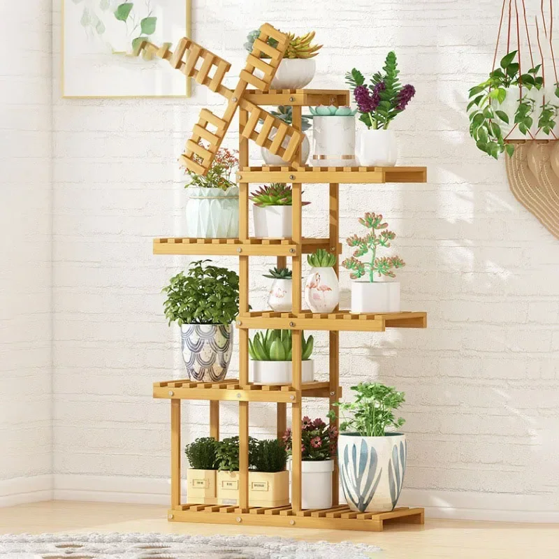 Wooden Indoor Plant Stand Flower Pot Stand Display Plants Holder Base for Plants Pots Shelf Outdoor Corner Plant Shelves