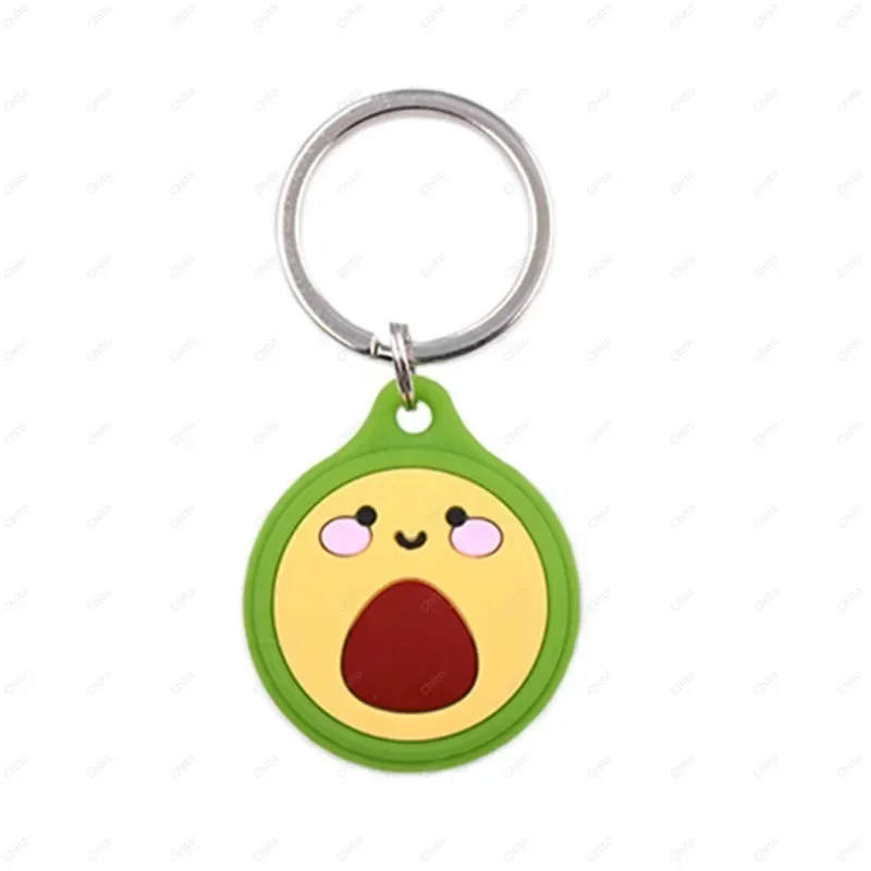 Airtag Case Cute Cartoon Soft Silicone Protective Cover For Apple Airtags Holder KeyChain Shell Tracker