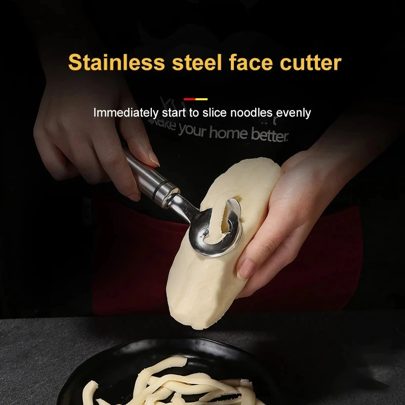 Noodle Maker Household Stainless Steel Noodles Dough Cutter Manual Wide Mouth Sliced Noodle Knife Cooking Pasta Tools Gadget,pasta making tools