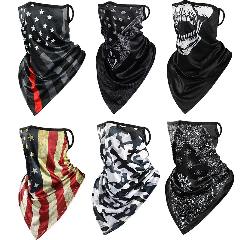 

Camouflage Motorcycle Cycling Cap Face Mask Ski Mask Summer Ice Silk Anti-UV Balaclava Hood Hiking Camping Sports Scarf