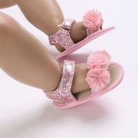 Summer Cute flower  Newborn Baby Shoes Non-slip Cloth Bottom Shoes For Girls Elegant Breathable Leisure Baby First Walking Shoes 4