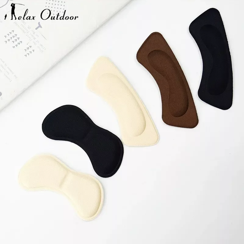 2 Pc Insoles Patch Heel Pads for Sport Shoes Adjustable Size Antiwear Feet Pad Cushion Insert Insole Heel Protector Back Sticker