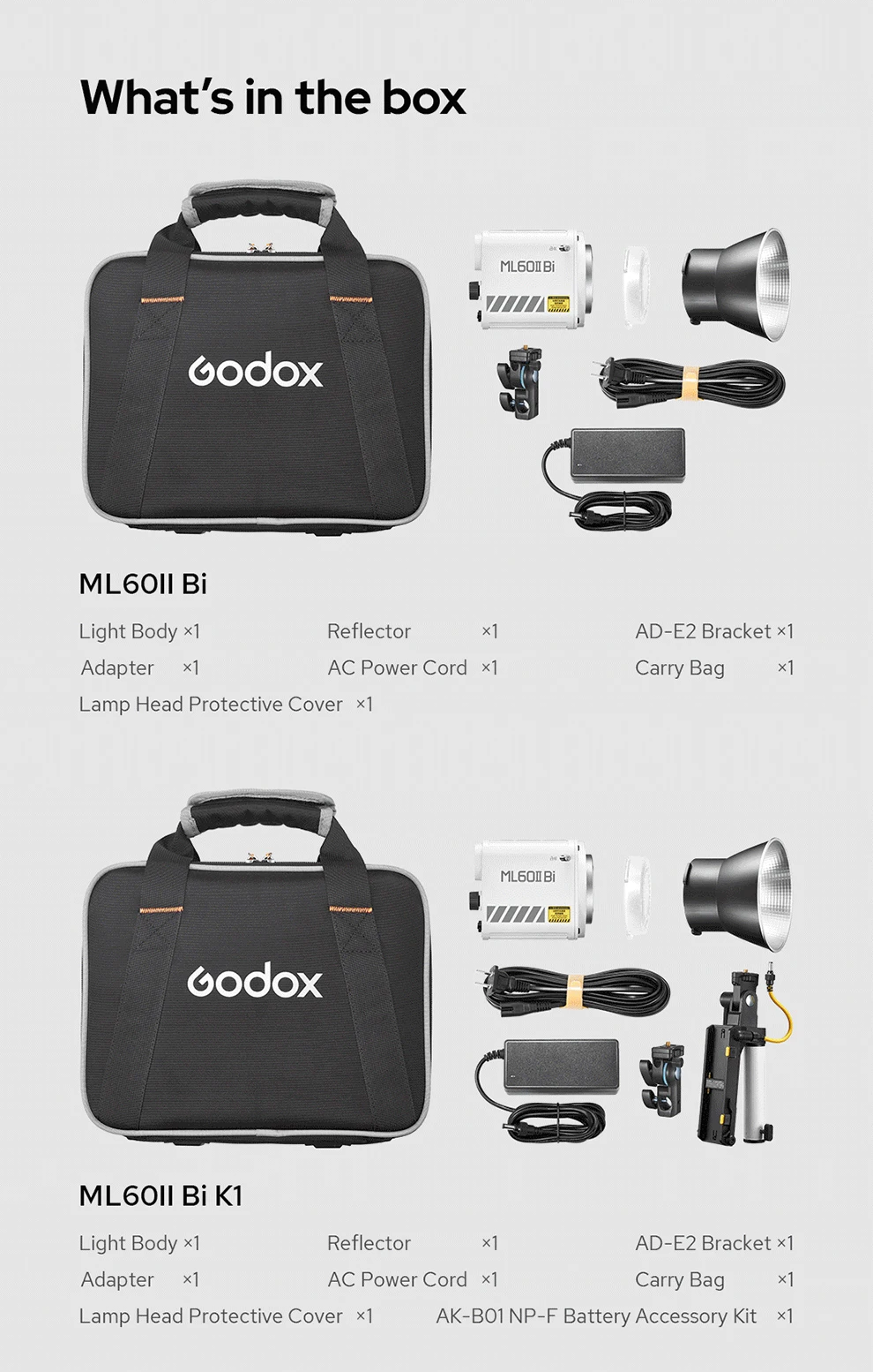 ML60II BI portable handheld fill light with adjustable color temperature externa