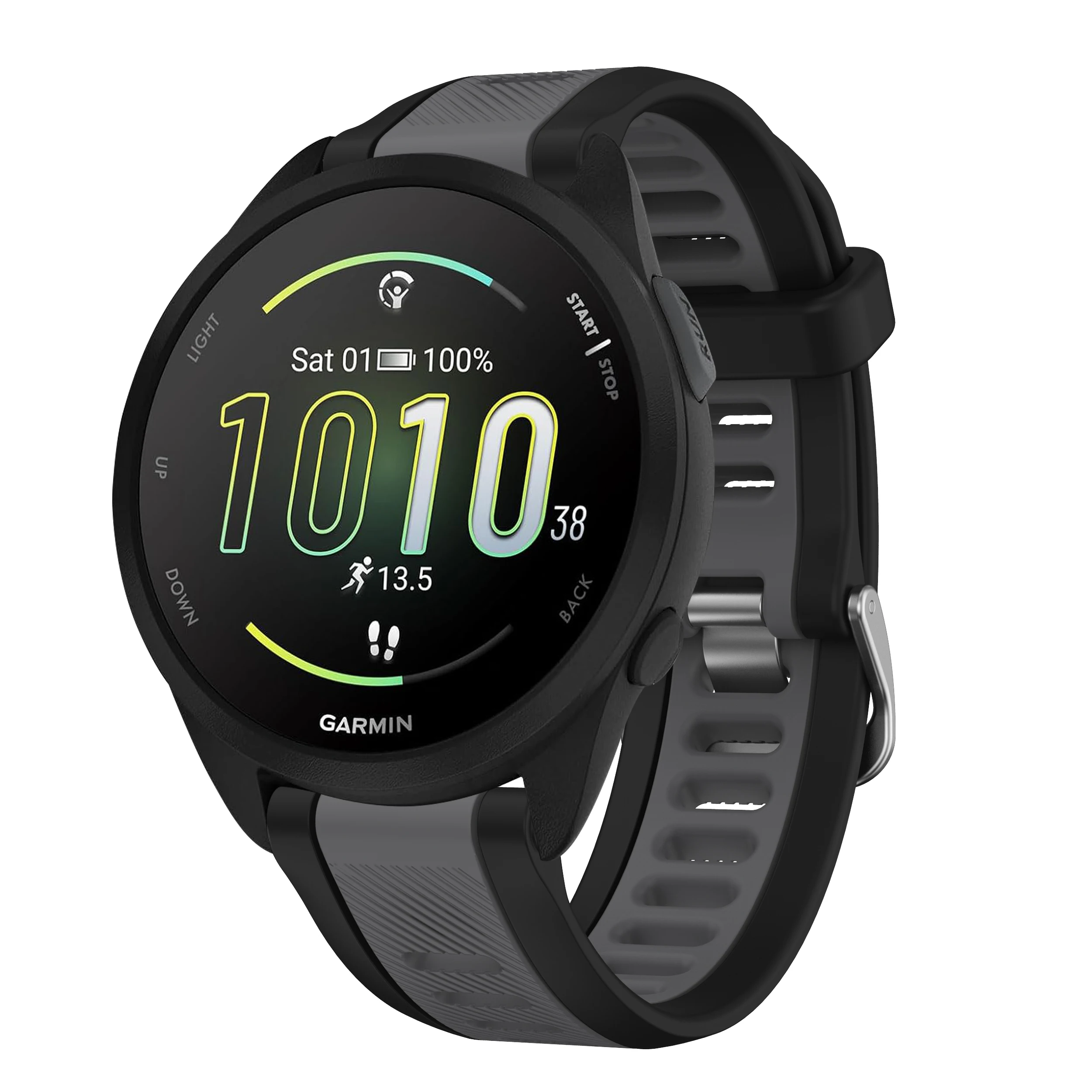Sporty Two-Tone Quick Release Silicone Watch Strap, 20mm