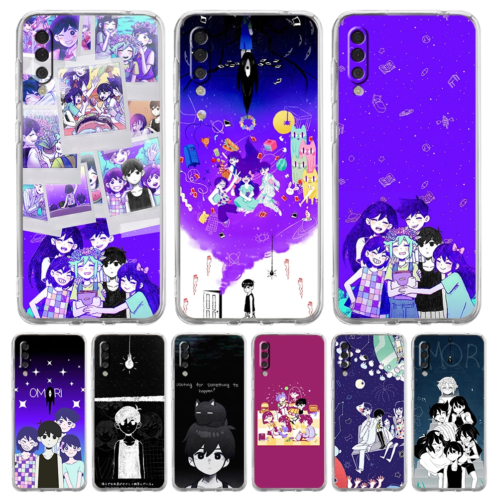 

Omori Game Transparent Phone Case for Samsung Galaxy A12 A02 A03S A50 A70 A10 A10S A20 A30 A40 Luxury Soft Cover Fundas Coque