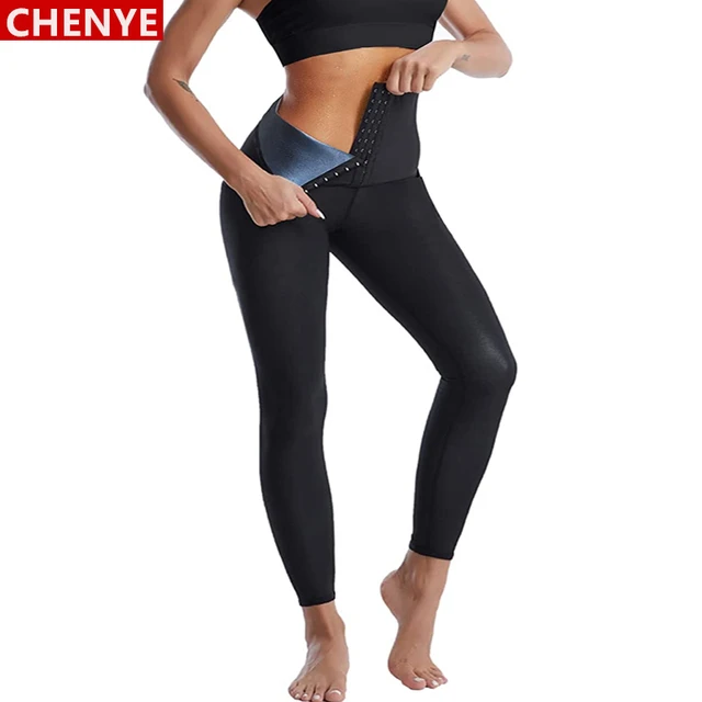 Hot Sauna Sweat Pants for Women High Waist Slimming Leggings Waist Trainer  Compression Thermo Workout Exercise