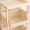 Children's Bookcases Rack Furniture With Wheels Removable Small Bookshelves With Wheels Cart Home Toy Storage Reading Shelves 5