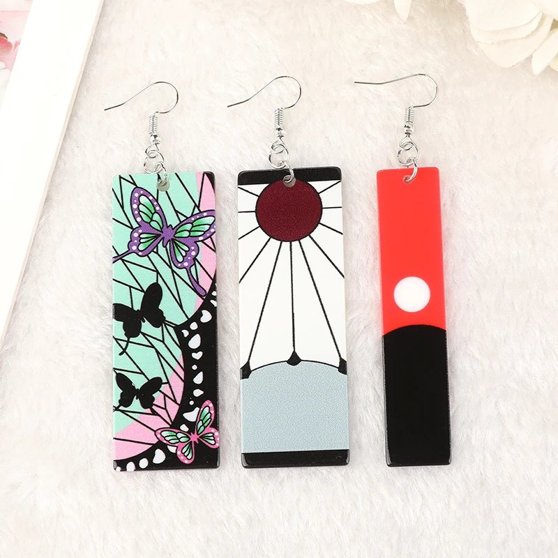 Tanjiro Demon Slayer Anime Earrings Demon Slayer: Kimetsu No Yaiba