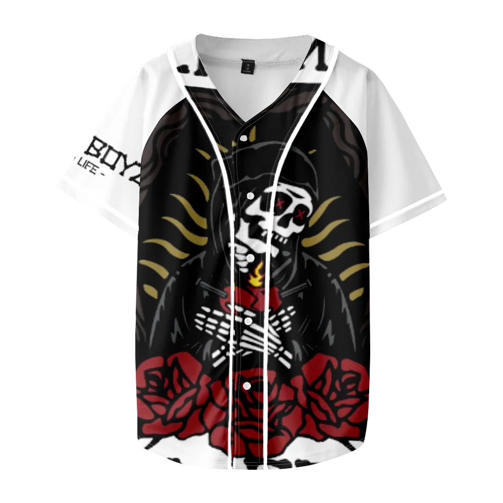 

2023 figure personality Baseball Shirt Summer Short Sleeve Tee Shirt Unisex Jersey 2080