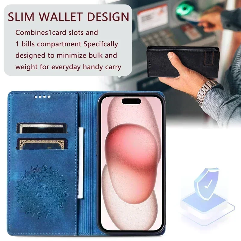 Magnetic Leather Phone Case Cover - Premium Protection and Style
