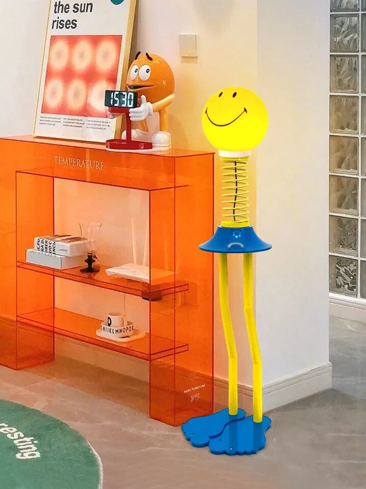 

Nordic Cartoon Characters Floor Lamp Modern Led Dimmable Standing Light For Living Room Bedroom Study Indoor Decor Lighting