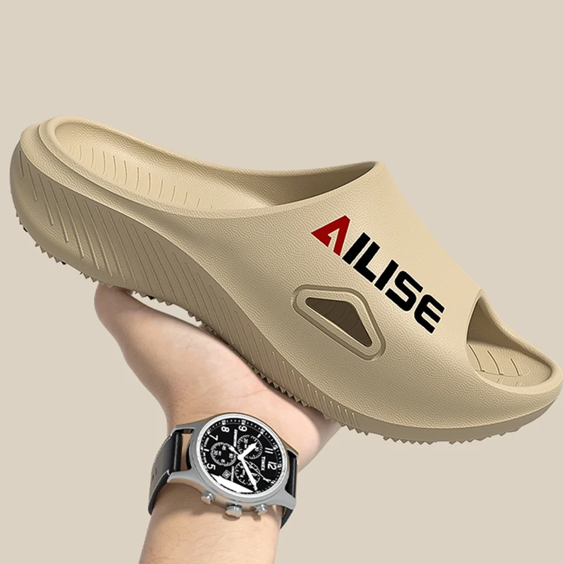 Sport Thick Bottom Slippers Women Men Outdoor Anti-Slip Beach Sandals Woman Summer Plus Size Soft Bottom Home Slides 36-45