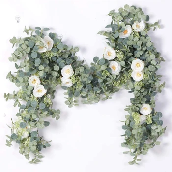 Artificial Eucalyptus Flower Garland 1