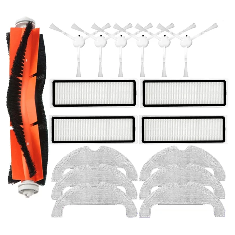 

Запчасти для робота-пылесоса Bot D10 Plus RLS3D, основная боковая щетка, фильтр НЕРА, тряпочка для швабры