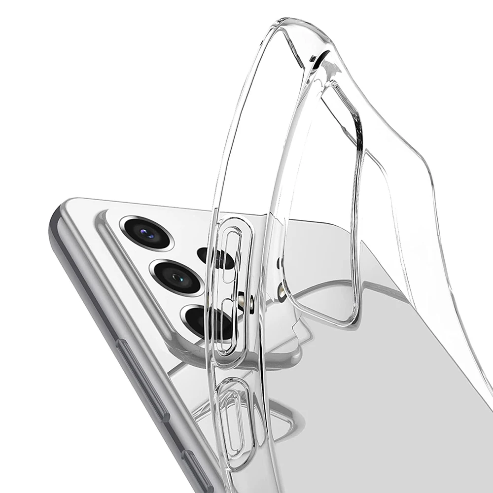 Ultra-Thin Clear Silicone Phone Case - Transparent Cover