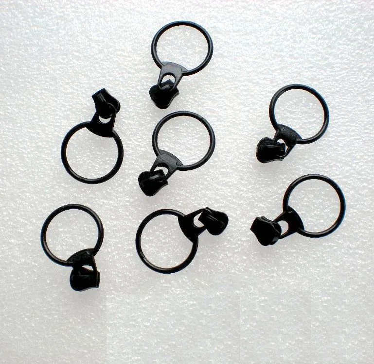 10PCS 3 # O Rings Zipper Sliders for Resin Zippers Zipper Head Zip Repair Kits DIY Bag Sewing Accessories