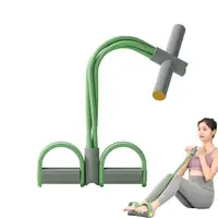 Yoga Pedal Puller Portable Resistance Band 4-Tube Pedal Ankle Puller Multi-color Abdominal Exerciser Elastic for Stretching