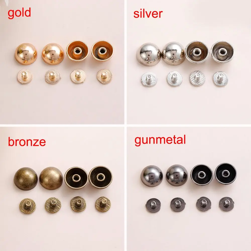 Metal Leather Craft Rivets Mushroom Dome Head Screws