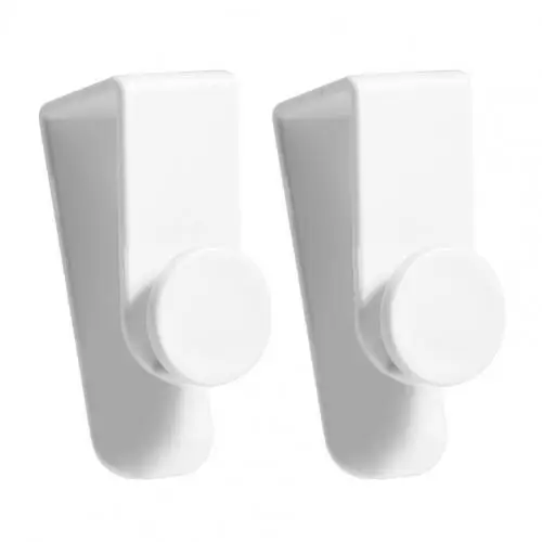 2Pcs Simple No Drilling Multifunctional Clothes Hanger Over The Door Cabinet Door Hook for Indoor Cabinet Hook