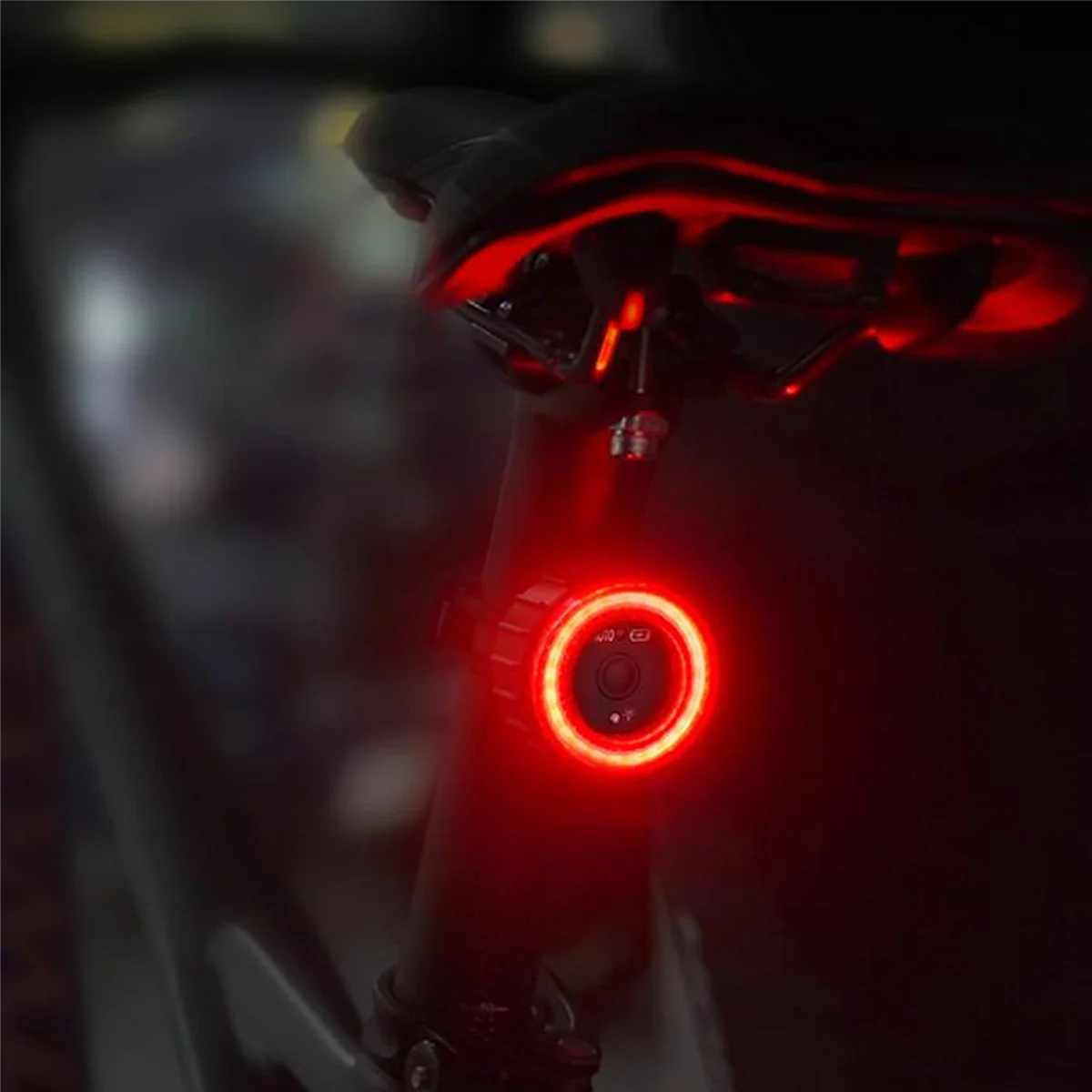 BAAU 2X Bicycle Smart Brake Tail Light LED Charging Cycling Taillight Bike Rear Light Warn Bicycle Taillight