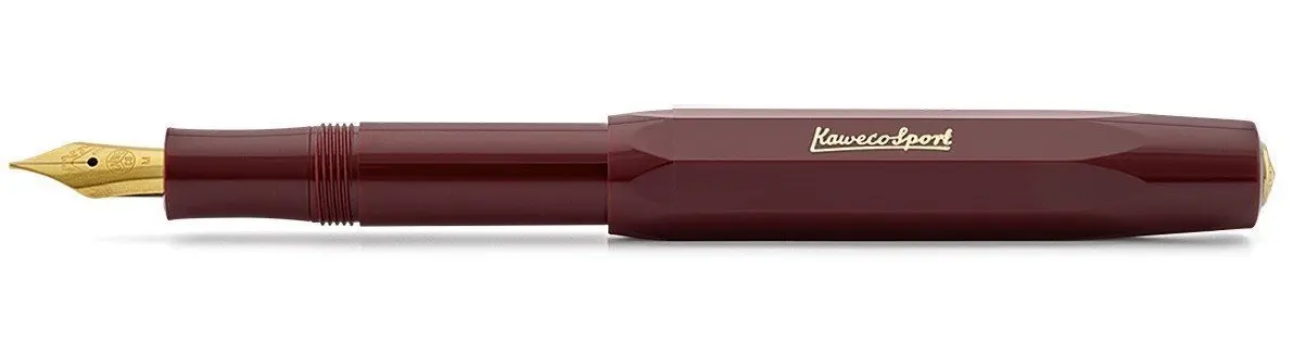 Pen Fountain Kaweco classic sport b Burgundy (plastic case feather gilding) | Канцтовары для офиса и дома