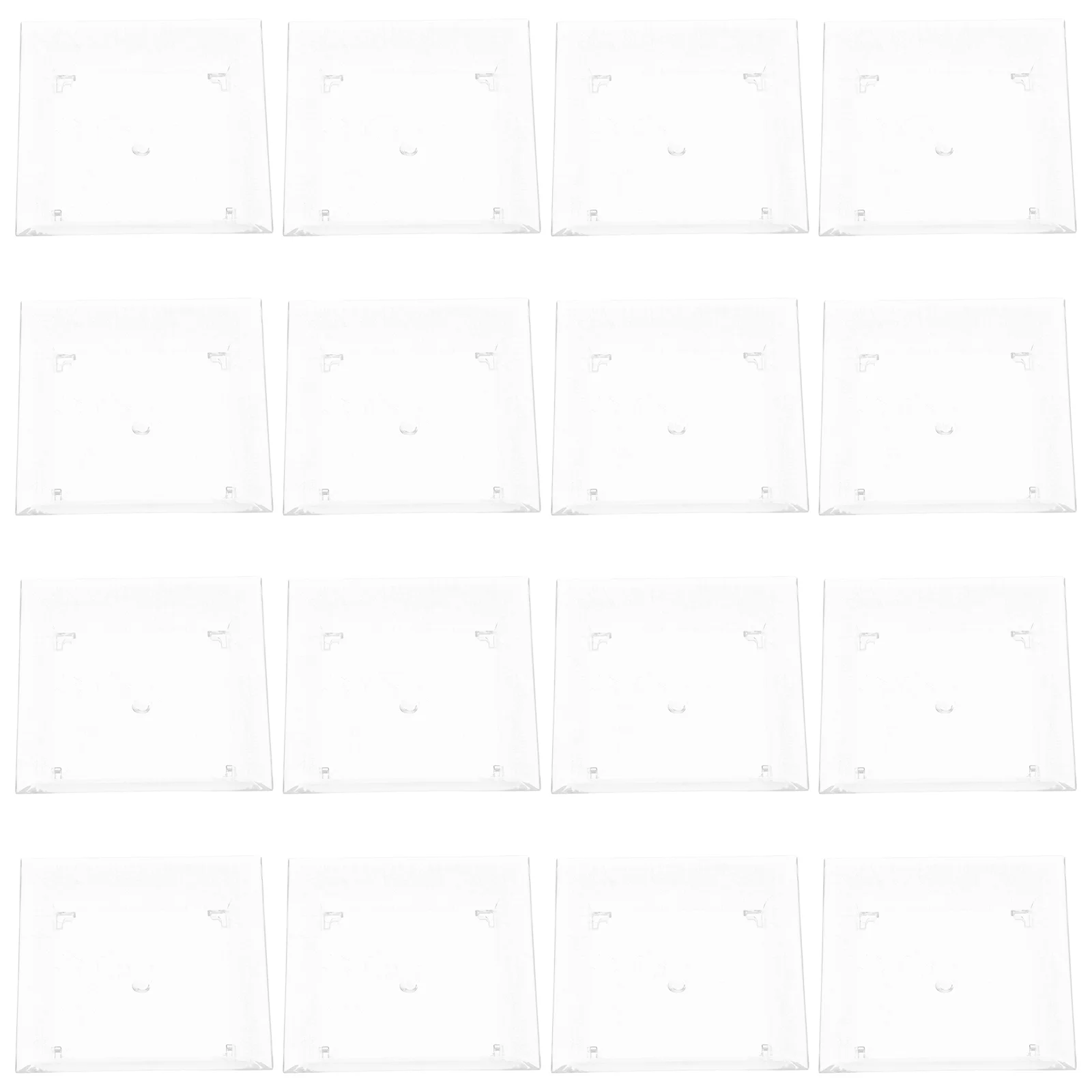 Transparent Square Dish Appetizer Holder Dessert Holders Bowl Cake Dishes Container Party Plastic Bowls