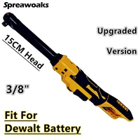 Upgraded Extended Electric Ratchet Wrench 3/8" Removal Screw Nut 220N.m Cordless Driver Power Tools For Dewalt 20V Battery 1