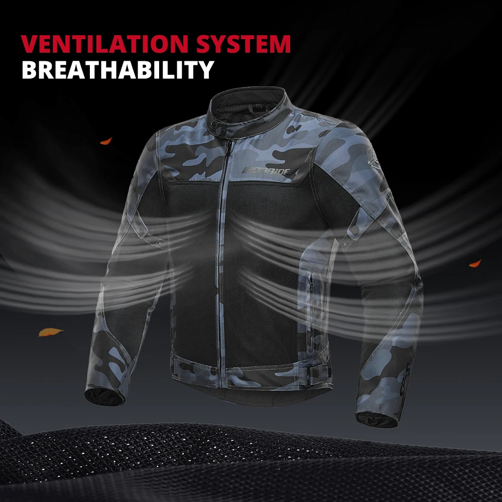 남성용 오토바이 재킷 야외 라이딩 모터바이크 재킷 메쉬 통기성 방수 모토크로스 의류 5개 보호대 포함 M-3XL