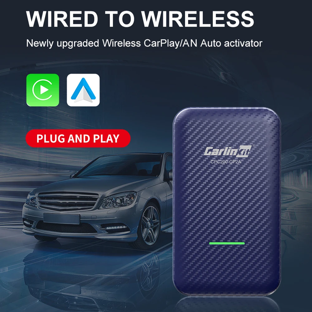 CarlinKit 4.0 Wireless Android Auto CarPlay Adapter Apple CarPlay Dongle Compatible With Wired CarPlay USB Plug And Play car video player android