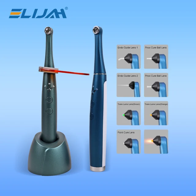 1 Sec 2500mW/c㎡ Dental Wireless Curing Light Multi Lens Denspay Led Dental Photopolymerizer Laser Oral Lamp Dental Equipment