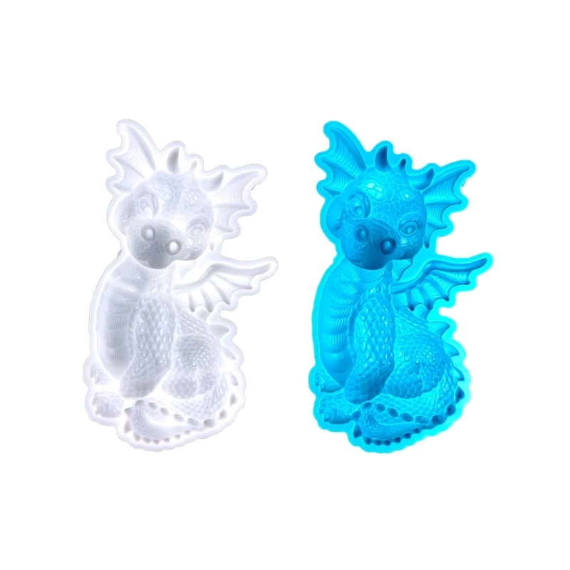 

Flying Dragon Shaped Silicone Molds DIY Epoxy Resin Molds Table Ornament Mould Candle Making Tool Easily to Clean Dropship