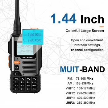 Baofeng UV-K68 Walkie Talkie Air Band Radio TYPE-C K68 Charge UHF VHF DTMF FM NOAA Wireless Frequency Two Way Radio 3