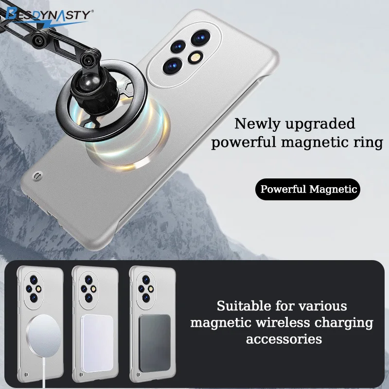 Ultrathin Frameless Magnetic Wireless Charging Hard Shell Case