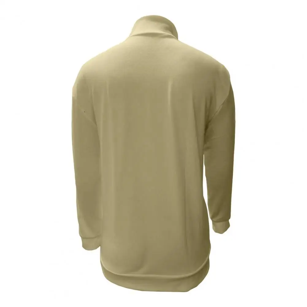 

Men Casual Sweater Stylish Men's Winter Sweaters Slim Fit Stand Collar Soft Zipper Neck for Comfortable Fashionable Cold Weather