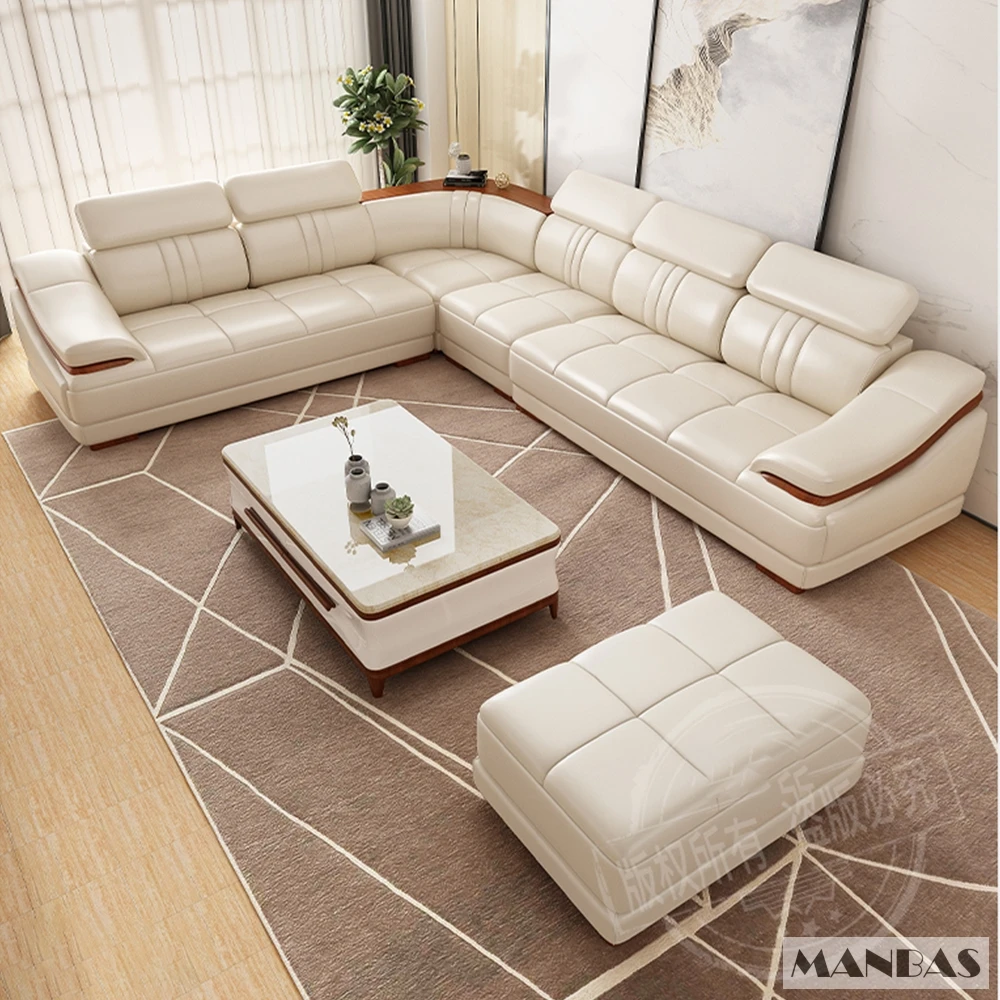 Leather Sectional Sofa Set 3