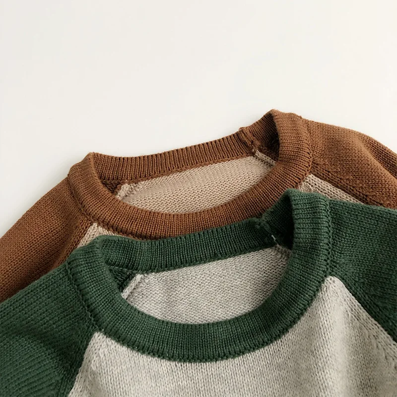 2025 Spring New Children Sweater Boys Long Sleeve Loose Knitwear Girls Vintage Knitted Pullover Kids Casual Tops Toddler Clothes 3 2025 Spring New Children Sweater Boys Long Sleeve Loose Knitwear Girls Vintage Knitted Pullover Kids Casual Tops Toddler Clothes - Image 3