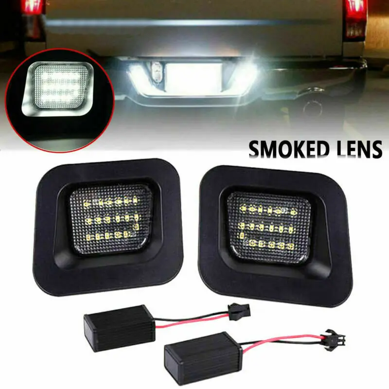 

2pcs LED License Plate Light Canbus Accessories Number Lamp For Dodge Ram 1500 2500 3500 12V Car Light