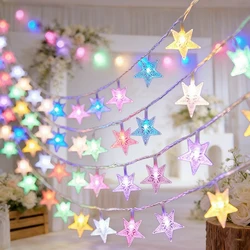 LED Star Fairy String Lights for Parties, Weddings, and Outdoor Decor (Multicolor)